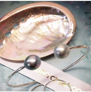 NCTPCUFF - Tahitian Pearl Cuff in silver 