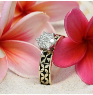 Diamond version yellow gold with black