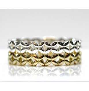 Yellow gold and white gold 'Stackers'