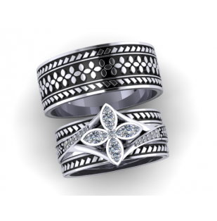 NC065BS - Flower Bridal Set
