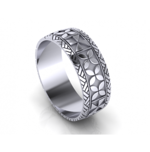 His ring white gold