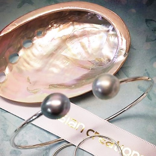 NCTPCUFF - Tahitian Pearl Cuff in silver 