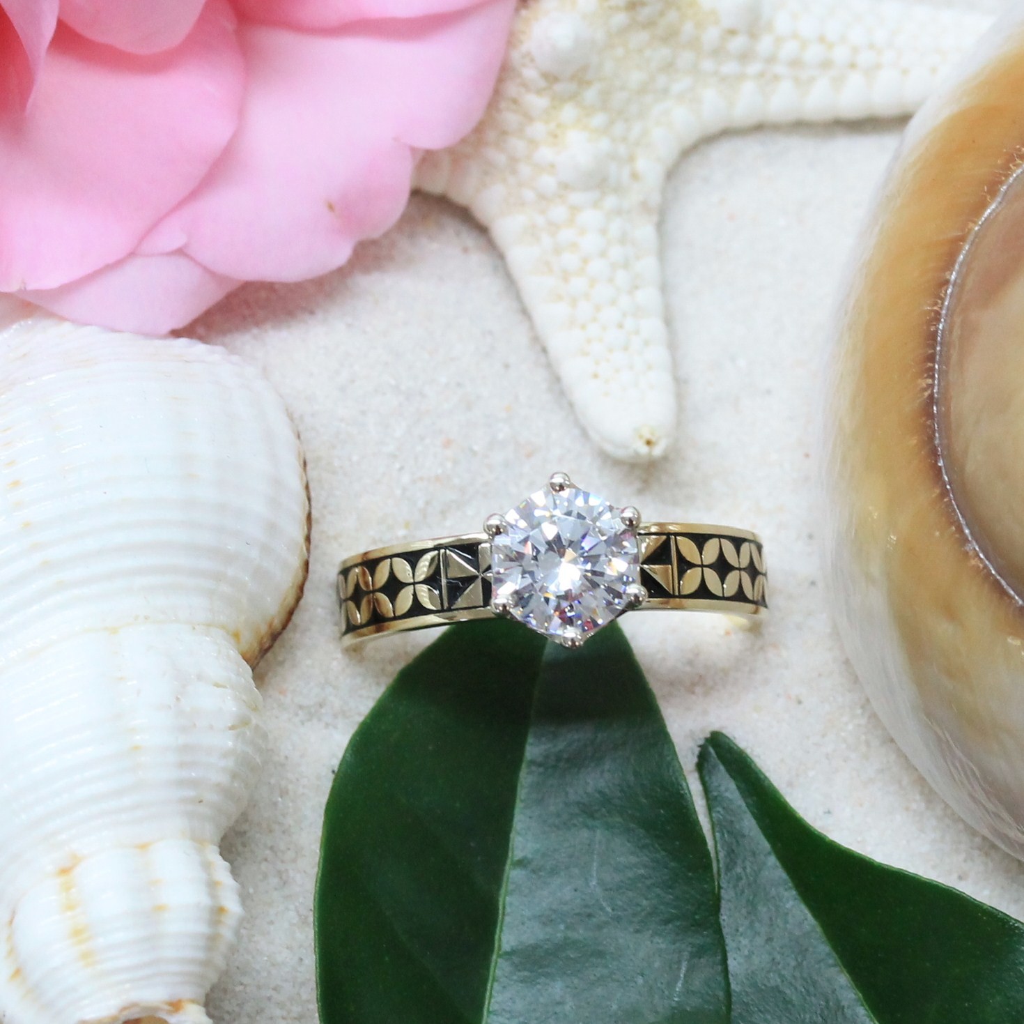 Cubic Zirconia setting