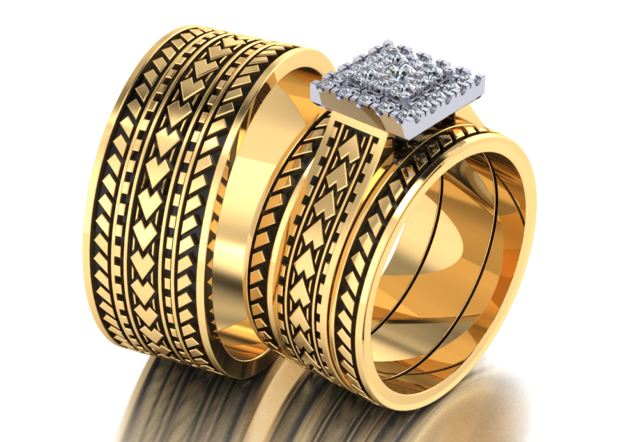 NC072-064-073 Spear & Shark Bridal set
