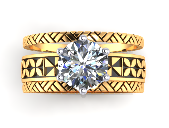 Her ring yellow gold