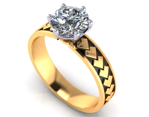 Engagement ring NC046L cubic zirconia